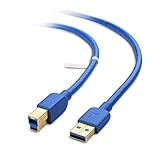 Cable Matters USB 3.0 Cable (USB 3 Cable, USB 3.0 A to B Cable) in Blue 6 Feet