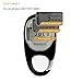 PINGKO 3D Carabiner Walking Pedometer Best Activity Fitness Tracker-Black