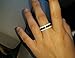 THREE KEYS JEWELRY 4mm 6mm 8mm White Ceramic Wedding Ring with Hawaiian Koa Wood Inlay Men's Wedding Band Engagement Ring