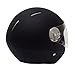 Motorcycle Scooter PILOT Open Face Helmet DOT - Rubber Finish Black LARGE