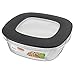 Rubbermaid Premier Food Storage Container, 9 Cup, Grey (3 Pack)
