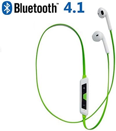 Sport earphones GREEN Fashion Bluetooth 4.1 Headset Chip CSR Multipoint Audio Stereo and microphone - Package with microUSB cable, Manual - Wireless headphones for Iphone, Samsung, Xiaomi, Huawei, Sony and all bluetooth device