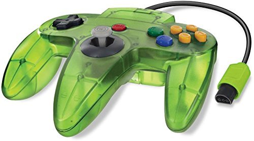 Original Style N64 Wired Controller Gamepad 2 Pack for Nintendo N64 Video Game Console (Green/Flame)