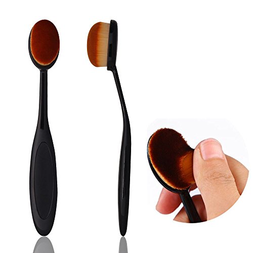 Oneleaf Super Soft 6Pcs Oval Toothbrush Makeup Brushes Set Cream Contour Powder Concealer Foundation Cosmetics Tool