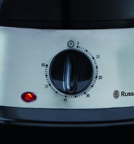 Russell Hobbs Cuiseur Vapeur 9L Programmable Minuteur, Cuisson Légumes, Riz, Œufs - 19270-56 - Cuisine A Vivre Russell Hobbs Cuiseur Vapeur 9L Programmable Minuteur, Cuisson Légumes, Riz, Œufs - 19270-56