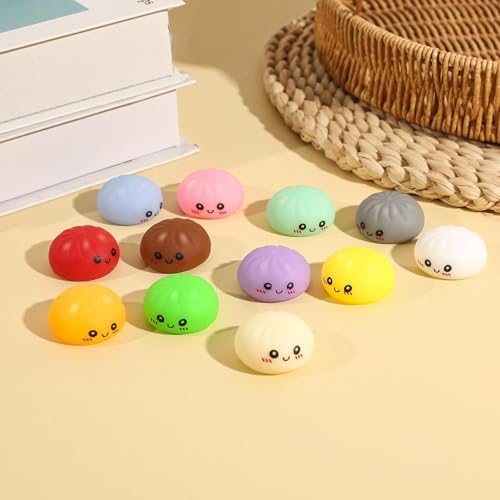 SLEEPHEAD®Dumpling Squishies, Squishies Dumpling Mystery Advent Countdown Calendar, 24 PCS Random Surprise Squishies Toys