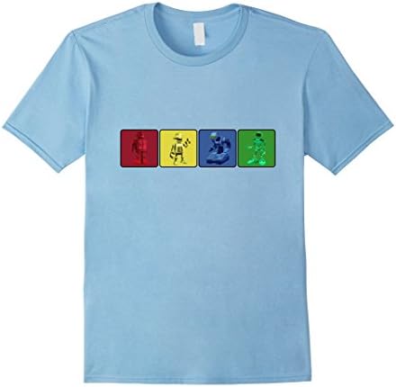 Mens Robot Evolution T-Shirt, Science Fiction Tee, android geek Small Baby Blue