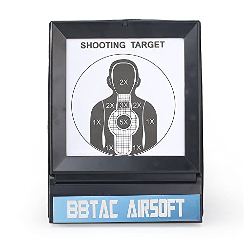 BBTac Airsoft Target with Trap Net Catcher, Stand and Paper Target, for