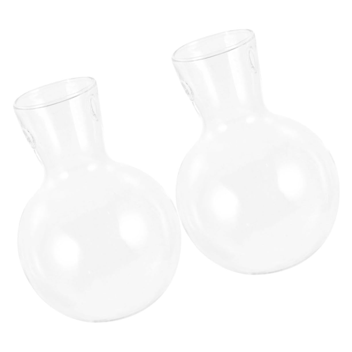 Parliky 2Pcs Hydroponic Glass Planter Vase Decor High Borosilicate Glass for Home and Office Unique Suspended Plant Container Creative Table Decoration for Water Plants and Air Plants
