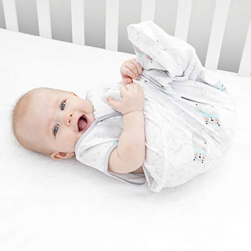 TILLYOU Large L Breathable Cotton Baby Wearable Blanket with 2Way