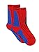 Super Hero Adventures Spider-Man Baby Toddler Boys 6 pack Athletic Crew Socks (2T-3T, Red/Blue)