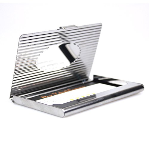 Business Card Holder - Case Stainless Steel Metal Name Card Holder Wallet Case/Organizer Men and Women, Ultra Slim and Thin
