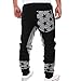 PHOTNO Men's leisure harem pants Tight Pant Underwear Leggings (XL, Black)