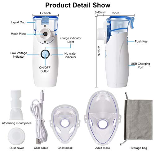Portable Mini Vaporizer Machine Professional Cool Mist Humidifier Machine for Kids & Adults Travel and Home Daily Useaily Use