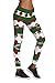 Pink Queen Women's Chic Ugly Santa Christmas Leggings Funny Costume Tights