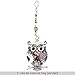 Marte&Joven Owl Necklaces & Pendants for Women Unique Jewelry can use as Keychain with Gift Box Package