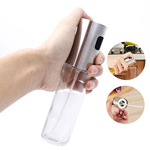 SYSAMA Spray Pump Fine Mist Olive Pump Spray Bottle Oil Sprayer For roasting, sauteing, baking or Grilling, Frying, BBQ .Pot Cooking Oil Dispenser Kitchen Tools Accessories