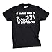 Mens If Zombies Chase Us I'm Tripping You Funny T Shirt Living Dead Tee For Guys (Black) - M