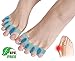Gel Toe Separators,Toe Stretchers Toe Spacers for Cushioning and Relieve Bunion Pain Rubber Toe Straightener Achilles Stretcher for Men and Women (2 Pairs)