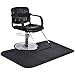 Giantex 3 x 5 ft Salon Floor Mat Barber Shop Chair Floor Anti Fatigue Mat for Hair Styling Rectangle Comfort Beauty Salon Chair Floor Mats, Black