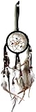 Moose546 Black Dream Catchers Hanging Ornaments with Feathers and Beads 2.5