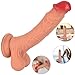 Realistic Dildo 9.8 inch with Dual Density Design for Lifelike Sensation for G Spot Clitoral Anal Stimulation, UTIMI Liquid Body-Safe Silicone Cock with Strong Suction Cup for Hands-Free Play