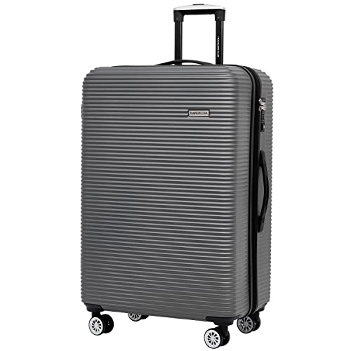 Travelers Club Riddock Luggage and Travel Accessories, Charcoal, 14-Piece Set
