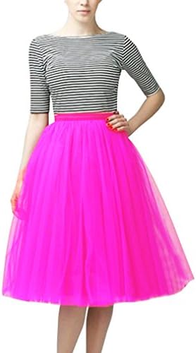 Wedding Planning Women's A Line Short Knee Length Tutu Tulle Prom Party Skirt