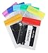 Rainbow Colour Waterproof Type PVC ID Card Holder Clear Vertical 7 Pack
