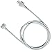 tesha MacBook Pro Charger Extension 45W, 60W, 65W and 85W Power Adapter Extension Cord For Apple MacBook/Pro/Air US 3 Prong-6feet/1Pack