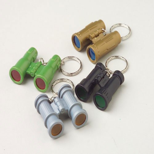 U.S. Toy Lot of 12 Assorted Color Mini Binocular Key Chains