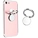 Finger Ring Stand, ICEYA 360° Rotation Mirrior Phone Grip Kickstand for Magnetic Car Mount Compatible with for iPhone X 8 7/7 Plus,Samsung Galaxy S8/S7 etc.(Silver)