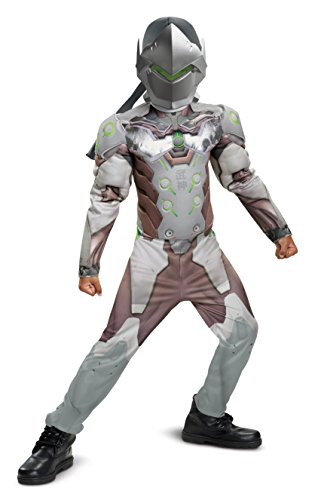 Disguise Genji Classic Muscle Child Costume, Gray, Large/(10-12)