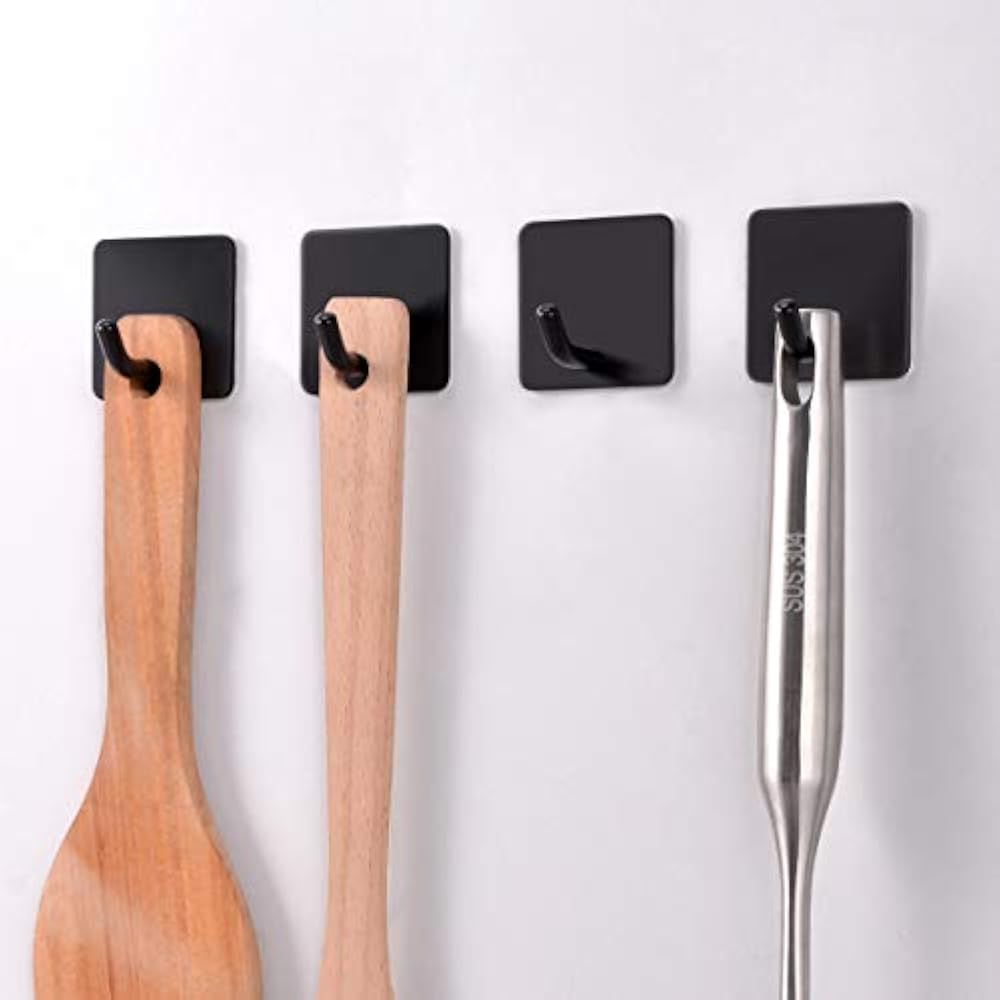 Robe & Towel Hooks SelfAdhesive Wall Single Hook, Stainless Steel