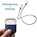 AirPods Case Protective, FRTMA AirPods Silicone Skin Case with Sport Strap Compatible with Apple AirPods (Midnight Blue)