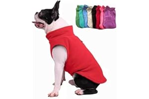 JACKO & CO - Fleece Vest Sweater with Leash Ring - Soft Lightweight Breathable for Puppies Small Medium Dogs, Kitten, Cats, C