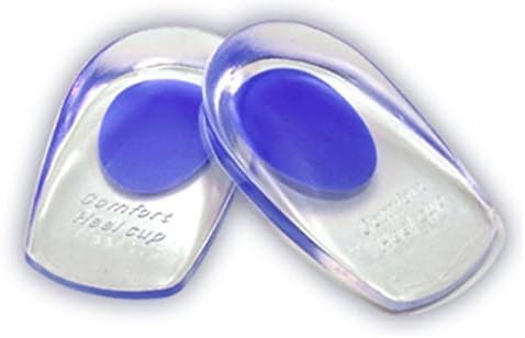 WeTreatFeet Premium Shock-Absorbing Gel Heel Cups (Large (Blue))