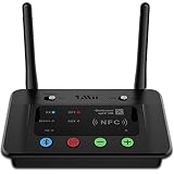 1Mii Long Range Bluetooth Transmitter Receiver Bluetooth Audio Adapter for TV PC Home Stereo with aptX Low Latency HiFi Sound & NFC, Optical RCA AUX 3.5mm - B03