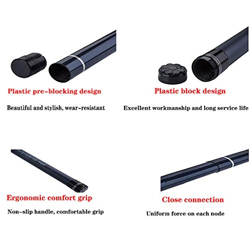 JIE KE Angelausrüstung Tragbare Teleskop-Angelrute-Pole Faltende Carbon Silberfisch Licht und resistente Angelruten – Bild 6