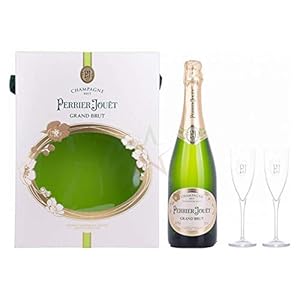 Perrier-Jouët Champagne Grand Brut in Geschenkbox mit 2 Gläsern 12,00% 0,75 lt.