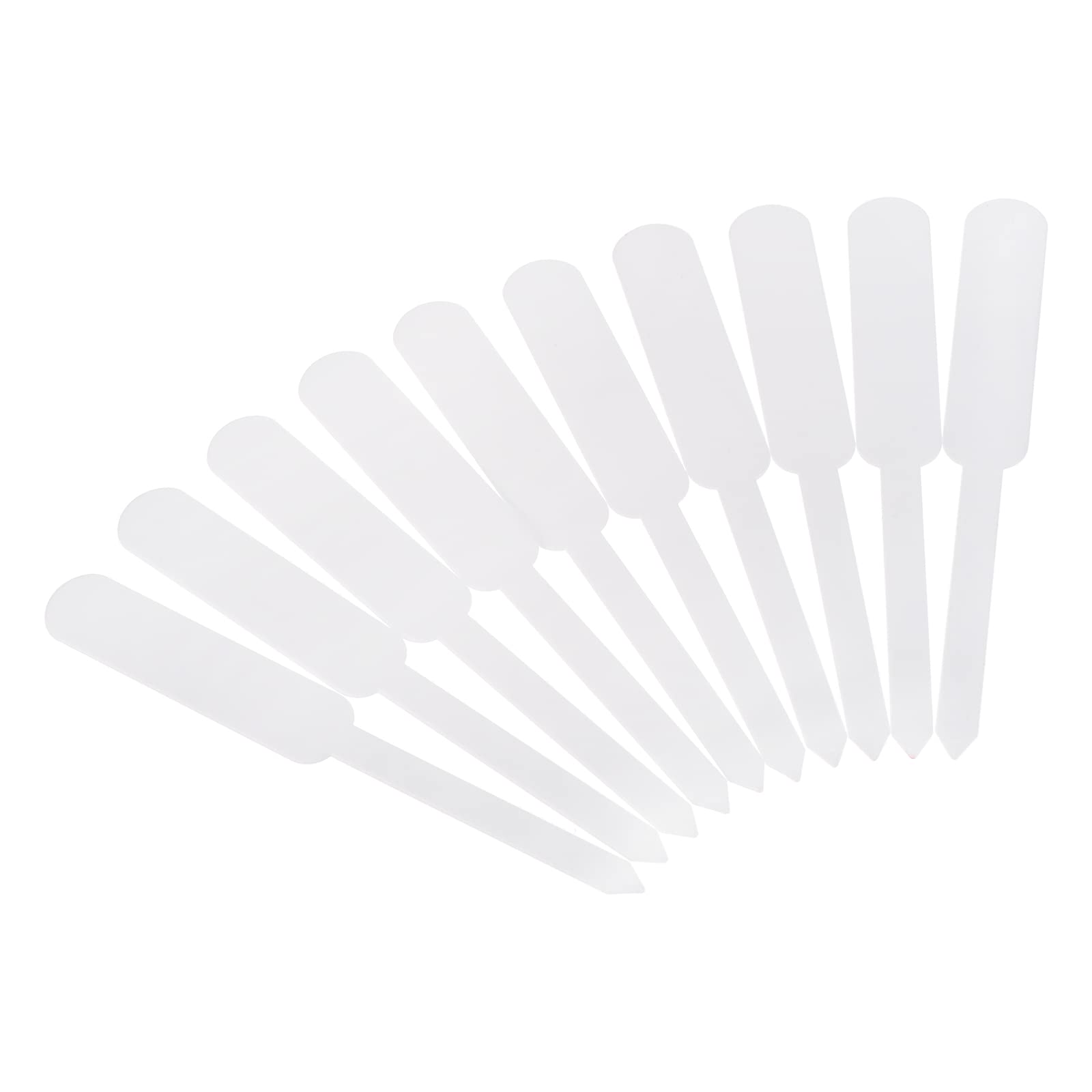 PATIKIL Plant Labels, 200Pcs PP Rectangle Marker Tags for Outdoor Indoor Garden, White