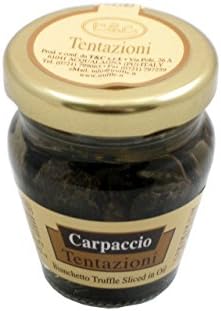 Sliced Bianchetto Truffle Carpaccio in Oil by Tentanzioni