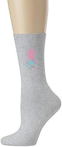 Lilly Pulitzer Inspired Pineapple Women's Cotton Crew Socks Athletic Socks Sports Socks Ash