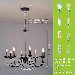 Albalux Farmhouse Chandeliers for Dining