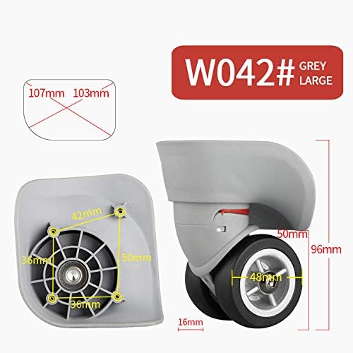 50mm luggage wheels