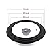 J&C Life Silicone Lids for Pans, Pots & Skillets | Durable, Universal, Easy to Use Glass & Silicone Lid for Pots & Pans Fits 8.5