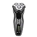 SURKER Electric Shaver Rotary Shaver for Men Waterproof Wet and Dry Rechargeable Razors with 3 Rotating Heads Gray