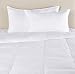 Amazon Brand – Pinzon Heavyweight Shed-Resistant White Down Comforter Blanket, Full / Queen