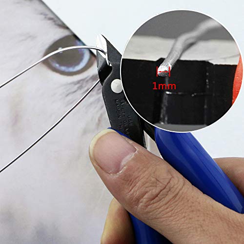 Owevvin 18 Gauge 656 FT Silver Aluminum Wire with 1 Pcs Wire Cutter, Flexible Metal Wire DIY Craft Wire Jewelry Making Beading Wire(1mm)