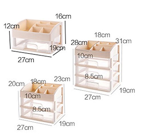 XICHENGSHIDAI Multilayer cosmetics storage box dresser storage box desktop plastic stationery skin care products box
